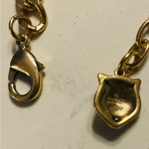 Gorgeous Antiqued Gucci Multi Crystal Flower Link bracelet - Picture 7 of 8